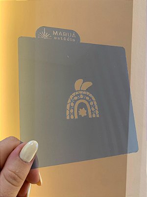 Stencil - Arco Íris - Páscoa - 1 unidade