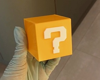 Cubo Interrogação - Super Mário - 5cm - 1 unidade