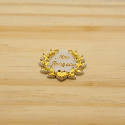 Aplique Meu Batizado - Batizado - 4cm - 1 unidade