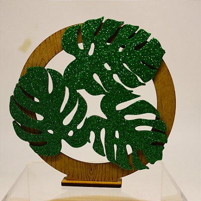 Cenário Folhas - 13cm - Rei Leão - MDF E EVA