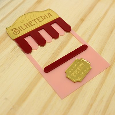 Aplique Bilheteria - Circo - 12cm  - 1 unidade