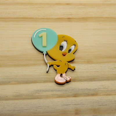 Aplique Piu Piu - Looney Tunes - 7cm - ACRÍLICO