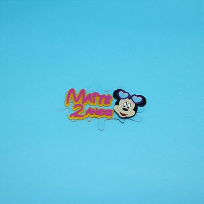 Aplique nome e idade para kitkat - Ratinha Pool Party - 12cm - 1 unidade