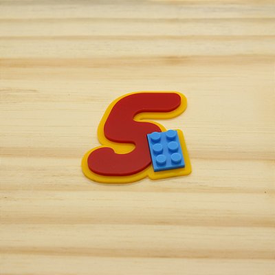 Aplique Idade - Lego - 6cm - 1 unidade