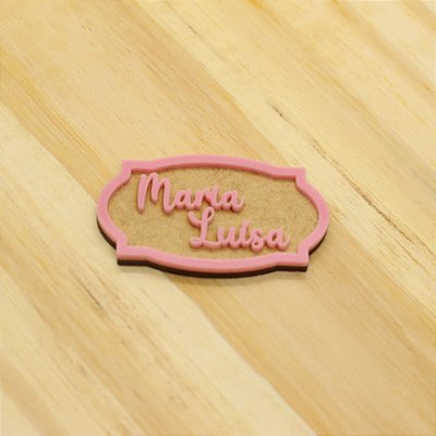 Aplique Nome Placa - Fazendinha - 6cm - 1 unidade