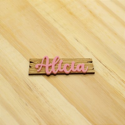 Aplique Nome Plaquinha - Fazendinha - 6,5cm - 1 unidade