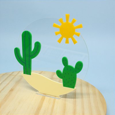 Cenário Cactos - 14cm - 1 unidade
