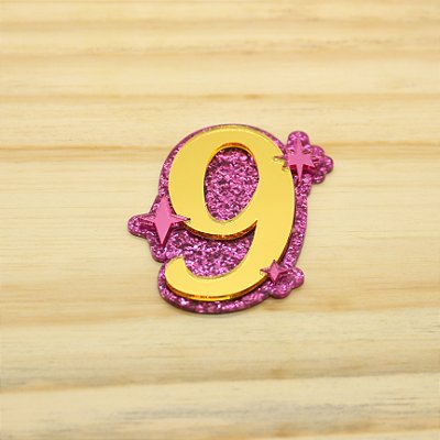 Aplique Idade - Pink - 7cm - 1 unidade