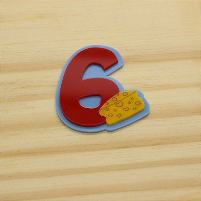 Aplique idade com queijo - Tom e Jerry - 6cm - 1 unidade