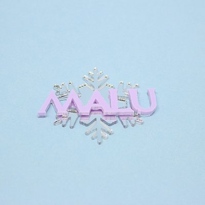 Aplique nome Floco de Neve - Frozen - 6cm - 1 unidade