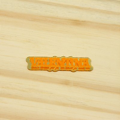 Aplique Nome Duplo - Valente - 6cm - 1 unidade