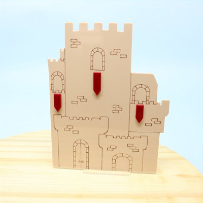 Cenário Castelo Medieval - Valente - 15cm - 1 unidade