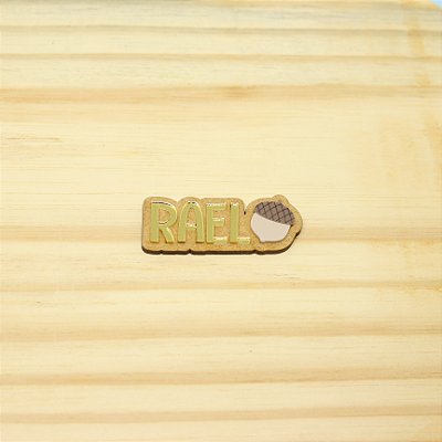 Aplique Nome com Noz - Bosque - 6cm - 1 unidade