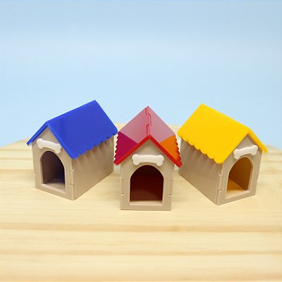 Casinha 3D - Cachorro - 6cm - 1 unidade