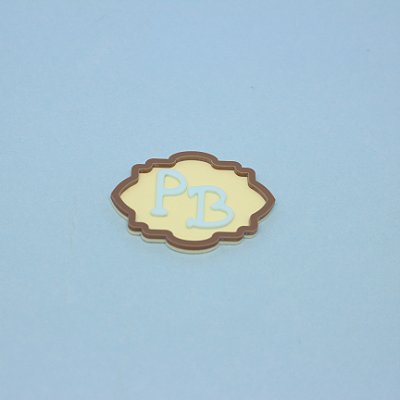 Aplique Inicial em Moldura - Fazendinha - 6cm - 1 unidade