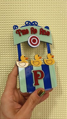 Cenário Tiro ao Alvo com Inicial - Parque - 14cm - 1 unidade