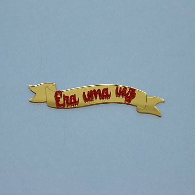 Aplique Faixa Era uma vez - Branca de Neve - 10cm - 1 unidade