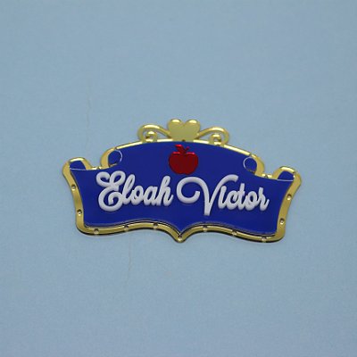 Aplique Nome para Kitkat com furos para LED - Branca de Neve - 10cm - 1 unidade