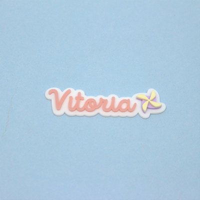 Aplique nome com Catavento - 365 Sorrisos - 8cm - 1 unidade