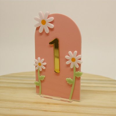 Cenário Flores com Idade - Margaridas - 14cm - 1 unidade