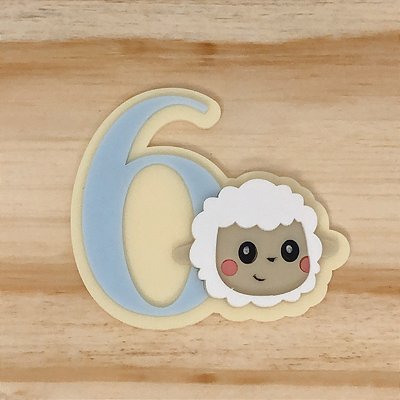 Aplique Idade com Ovelha - Jesus - 6,8cm - 1 unidade
