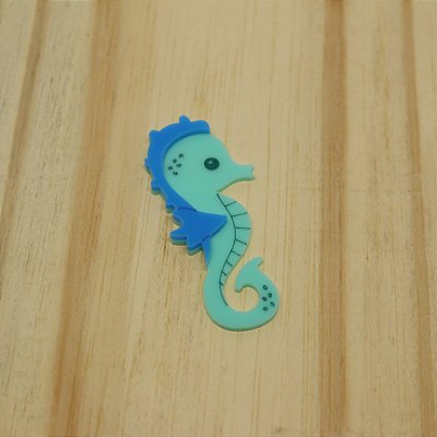 Aplique Cavalo Marinho - Fundo do Mar - 6,8cm - 1 unidade