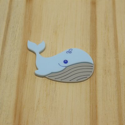 Aplique Baleia - Fundo do Mar - 6,5cm - 1 unidade