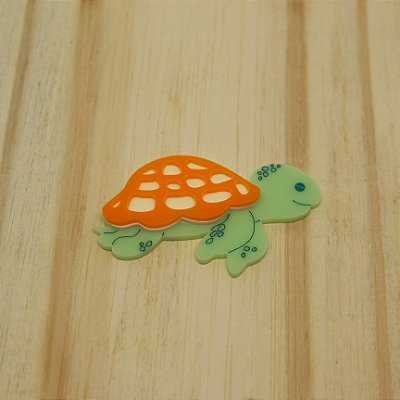 Aplique Tartaruga - Fundo do Mar - 6,5cm - 1 unidade