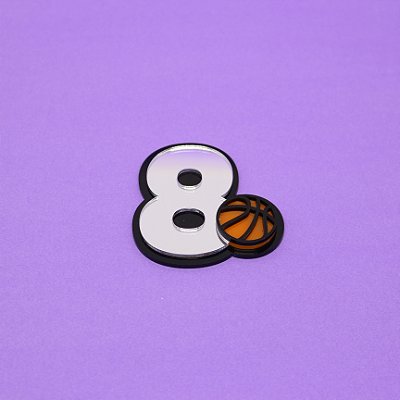 Aplique Idade com bola - Basquete - 6cm - 1 unidade