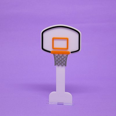 Cenário Cesta - Basquete - 14cm - 1 unidade