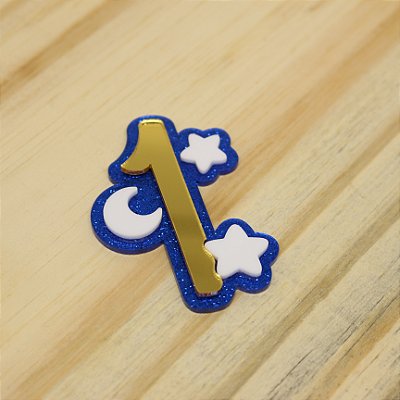 Aplique Idade - Mickey - 6cm - 1 unidade