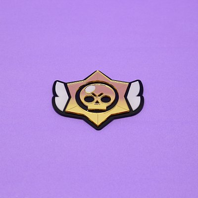 Aplique Caveira - Brawl Stars - 8cm - 1 unidade