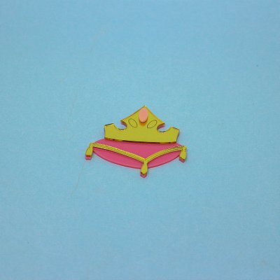 Aplique Coroa Bela Adormecida - Princesas - 7cm - 1 unidade