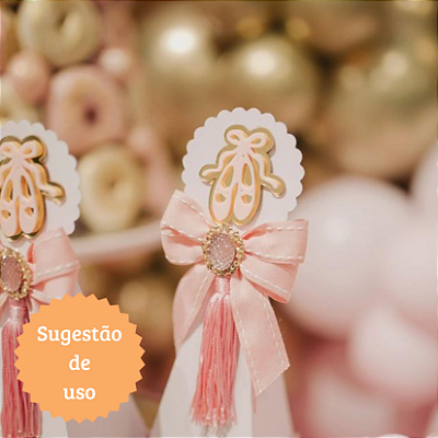 Aplique Sapatilha - Bailarina - 5cm - 1 unidade