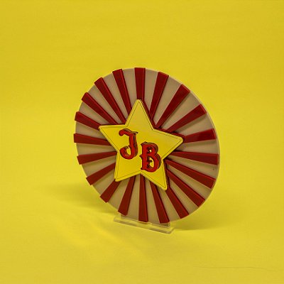 Cenário Raios Com Inicial - Circo - 12cm - 1 unidade
