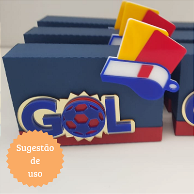 Aplique Apito e Cartão - Futebol - 6cm - 1 unidade