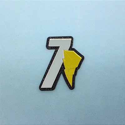 Aplique Idade com Raio - Power Rangers - 6cm - 1 unidade