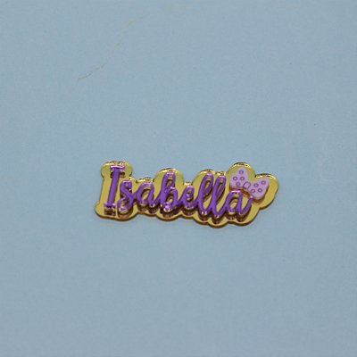 Aplique Nome com Laço - Mickey 50 Anos - 6cm - 1 unidade