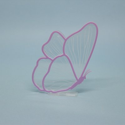 Cenário Borboleta para Led interno - Jardim - 12cm - 1 unidade
