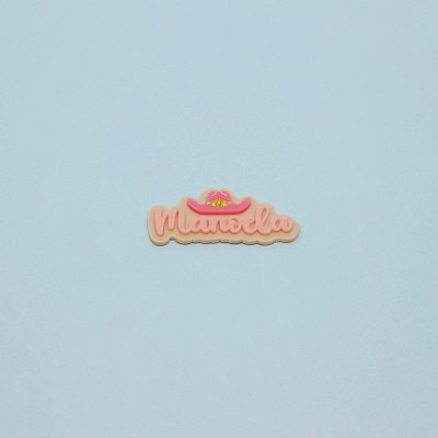 Aplique Nome com Chapéu - Fazendinha - 6cm - 1 unidade