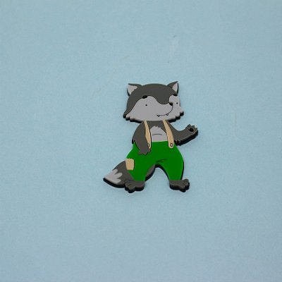 Aplique Lobo Mal - Chapéuzinho Vermelho - 8cm - 1 unidade