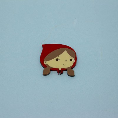 Aplique Chapeuzinho - Chapéuzinho Vermelho - 6cm - 1 unidade