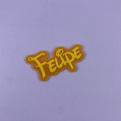 Aplique nome simples - Mickey Pool Party - 4cm - 1 unidade