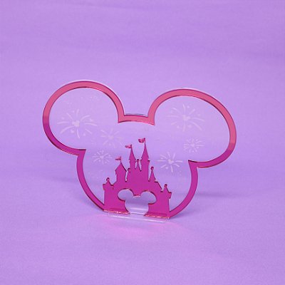 Cenário Orelha Mickey e Castelo - Mickey 50 anos - 15cm - 1 unidade