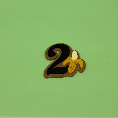 Aplique Idade com Banana - George o Curioso - 5cm - 1 unidade