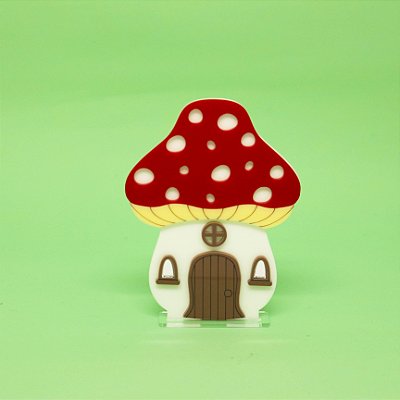 Cenário Cogumelo - Bosque - 14cm - 1 unidade