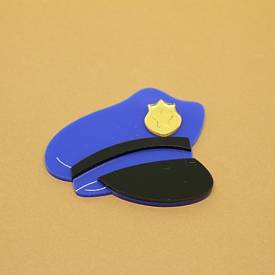 Aplique Cap - Polícia - 6cm - 1 unidade