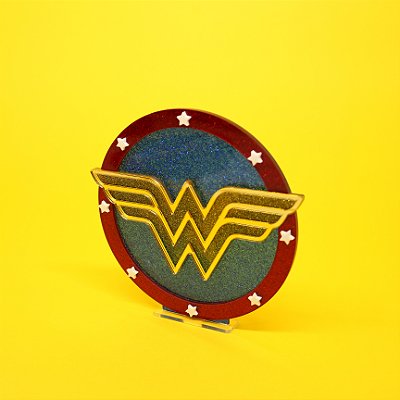 Cenário Logo - Mulher Maravilha - 12cm - 1 unidade