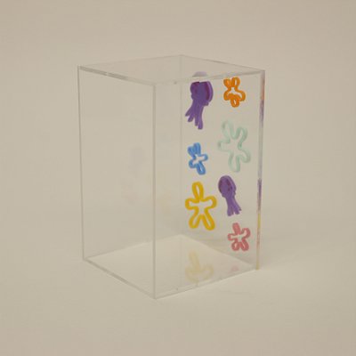 Caixa Mini Cúpula Água Viva - Bob Esponja - 11cm - 1 unidade