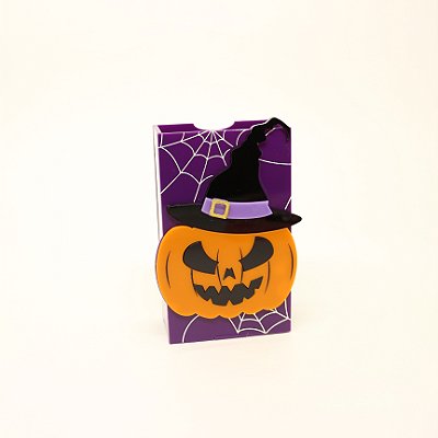 Caixa Kitkat sem tampa Abobora - Halloween - 12cm - 1 unidade
